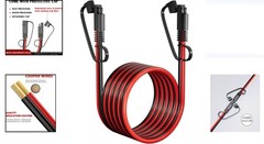 SAE to SAE Extension Cord 12AWG 10ft for Solar, RV, Car, Boat, Truck