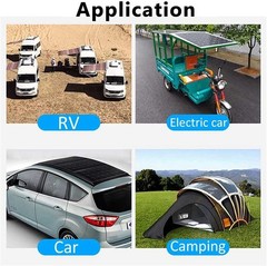 1X(12W Solar Panel Kit 50A 12V Battery with Controller Caravan Boat V4S6)8552