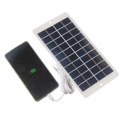 Portable Solar Panel 4.5W 5V with USB C Safe Charge Stabilize Battery Charger