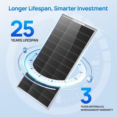 ECOWORTHY 100 Watt Solar Panel 18 Volt Monocrystalline Solar Panel High Effic…