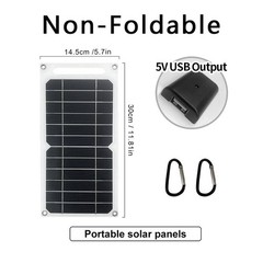 Waterproof 20W Portable Solar Panel USB Charger for Phones, Power Banks, Tablet