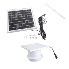 Energy Efficient Solar 8W 4 Inch Fan Outdoor Greenhouse Solution