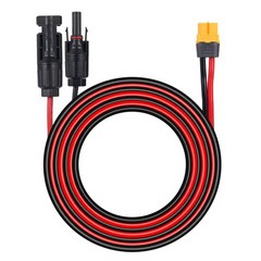 10ft/3m Solar Panel Extension Cable 12AWG Gauge Solar to XT60 Connector Adapter