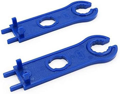 2 Pair Solar Spanner Wrenches for MC4 Connectors, Solar Panel Connector Tool Ass