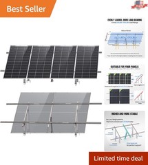 Upgraded Galvanized Steel Solar Panel Mounting System for Open Spaces & Sheds