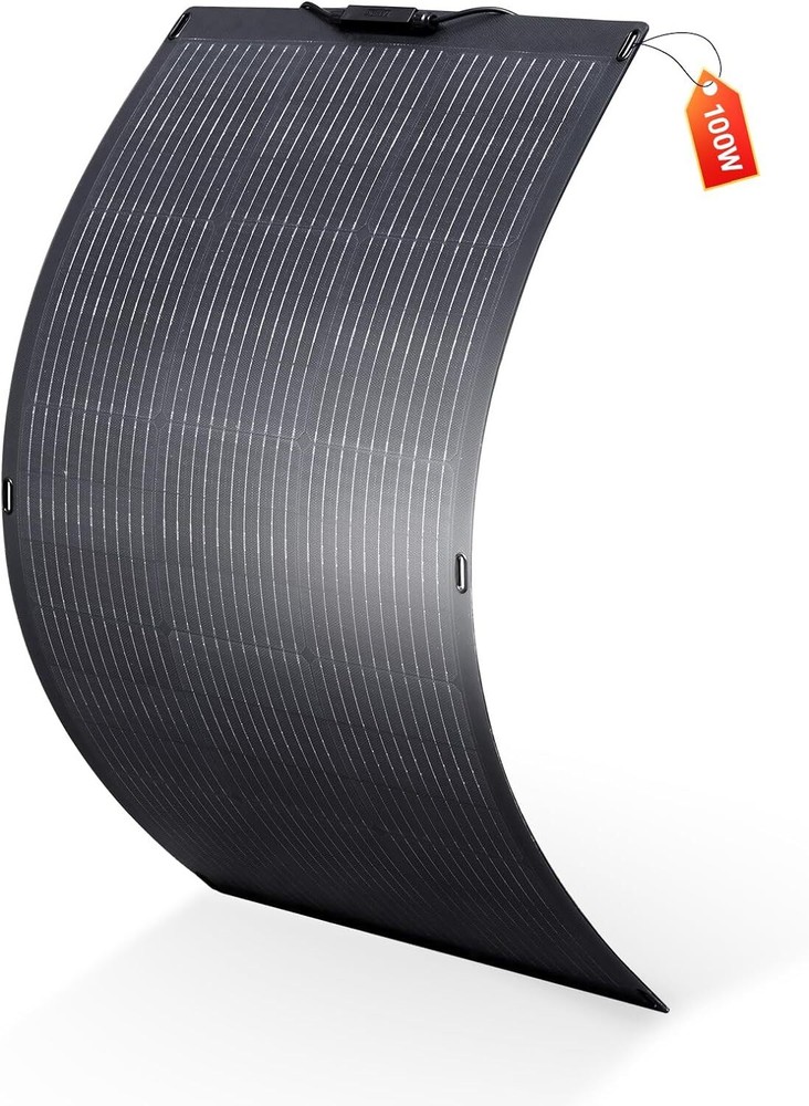 ALLPOWERS 100W OR 200W Flexible Mono Solar Panel Efficiency IP68 Solar Modules