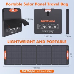 200W Foldable Portable Solar Panel IP68 Waterproof