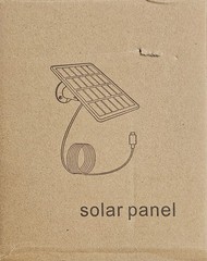4W 5V Solar Panel Micro USB Outdoor Solar Cells Charger Solar Panels Black N.O.S