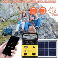 Solar Generator Portable Power Station Yellow