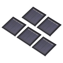 5Pcs 2V 0.26W 130mA Mini Polycrystalline Solar Panel 2.1×2.1″/54x54mm