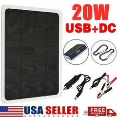 20W 12V Solar Panel Kit,Solar Battery Trickle Charger +10A PWM Charge Controller