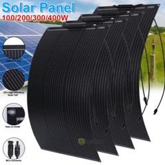 200W 400W 18V Flexible Solar Panel Mono High Efficiency PV Camping Home RV Boat