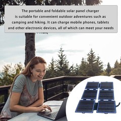 30W Folding Solar Panel ETFE 5V/12V Outdoor Waterproof Solar Charging Device