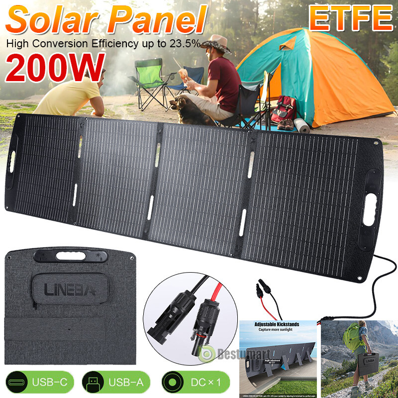 100W 200W Solar Panel Blanket Portable Solar Suitcase Foldable Solar Panel