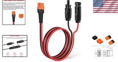 12AWG 2FT Solar Connector to Adapter Cable for Portable Power Station