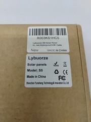 lybuorze 5w solar panel waterproof 9m8ft cable micro USB port