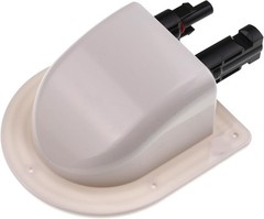 Dual Cable Entry Housing Waterproof UV Resistant For Solar RV Boat Camper White