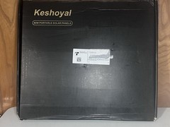 Keshoyal Black 60 Watt High Efficiency Portable Solar Panel For Camping
