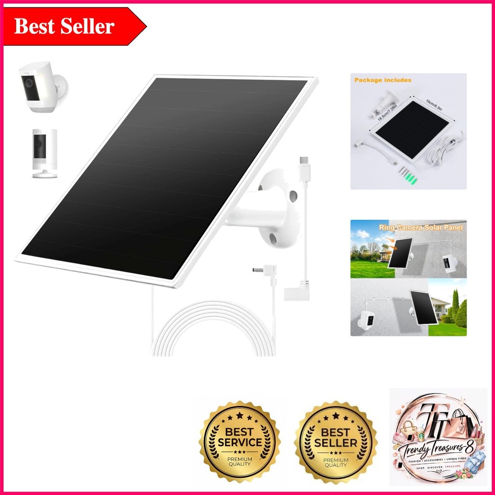 High-Efficiency Waterproof Solar Charger for Ring Cameras