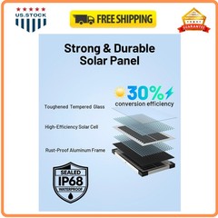 7.5W 12V Solar Battery Maintainer Trickle Charger for Car Boat RV Motorcycle