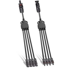 1 Pair Solar Y Branch Connectors – Parallel Adapter with Waterproof Rating