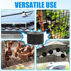 Durable 6in x 100ft PVC-Coated Bird Guard – Weather-Resistant for Solar Panels