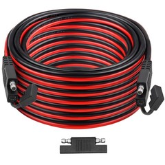 SAE Extension Cable 50FT Heavy Duty 10AWG Tinned Copper Wire Battery Connectors