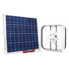 Solar Powered 20″ Box Fan with 100 Watt Solar Panel with On/Off Switch