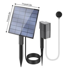 Solar Aeration Pump for Aquariums 2 5W 7V Lightweight Air Pump for Outdoor Use