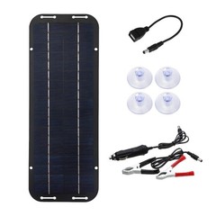 30W Solar Panel 12V Trickle Charger Battery Charger Kit Maintainer Boat Car RV
