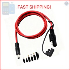 COMeap SAE to DC Adapter for Jackery Solar Panel, 3FT SAE Plug to DC5521 Male Co