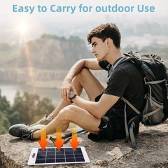 15W/10W Outdoor Solar Phone Charging Flexible Solar Panel Backpack Solar Panel