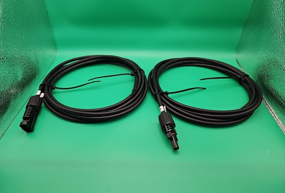 Renogy 10Ft 10AWG Solar Extension Cable with Male and Female Connector Black