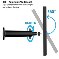 Solar Panel Compatible with Video Doorbell 3/3 Plus/4, Waterproof Charge Cont…