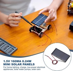 Compact Polycrystalline Solar Panels – 10 Pcs 1.5V 0.24W for Easy Installation