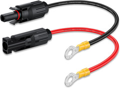 ELECTOP 10AWG Solar Panel Connector Cable, Solar Connecter to O Ring Solar Panel