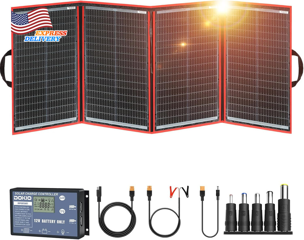 200W 18V Portable Foldable Solar Panel Kit
