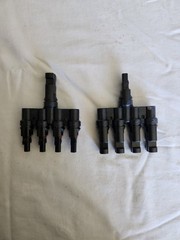 Solar Panel T Branch 1 to 4 Cable Connector Waterproof Splitter Coupler Combiner