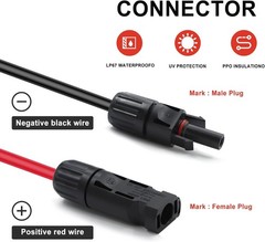 100FT 10AWG Twin Wire Solar Extension Cable