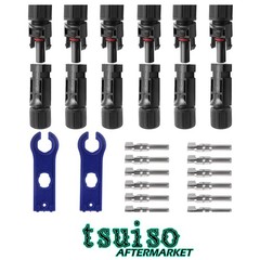 Rated Solar Connectors – 6 Pairs Male/Female for Safe Panel Connections