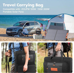 Padded Solar Panel Carrying Case Compatible with Jackery Solarsaga 100W 100X 200