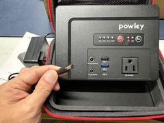 Open Box Powkey Portable Power Station 100W/97.68Wh Camping Portable Generator