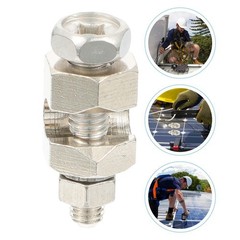 2pcs Solar Grounding Clip Lug Cable Clamp Wiring Frame Clip Supply