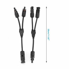 USA Solar Panel Y Branch Cable Connection Waterproof Adapter Connector Extension