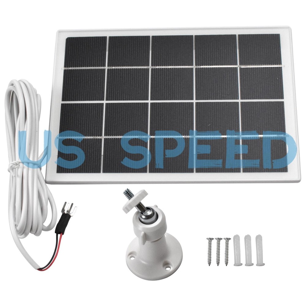 5V Solar Panel Charger for Ring Doorbell 3/3+/4 Plus with 10Ft Charging Cable