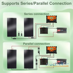 100W 200W 400W Flexible Solar Panel Kit for Sunshed RV Battery Charge Boating