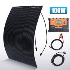 400W 12V Portable Flexible Solar Panel Mono Power Battery Charge Camping Home RV
