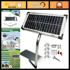 10W Solar Panel Kit for Automatic Gate Openers, 12V Battery Charger, Portable Re