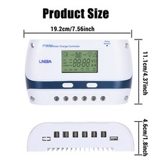 100A Solar Charge Controller 12/24/48V Battery PV Regulator Auto Focus Tracking