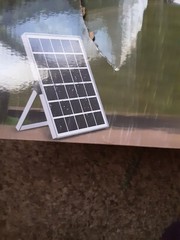 New Solar Panel For Overhead Lights 6.5V/6.W 16.5 LongCableThat ConnectsToPanel